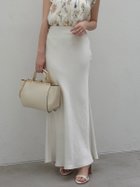 【アニュアンス/anuans】のサテンナロースカート 大人の最旬トレンドファッション＆コーディネート founy(ファウニー) ファッション Fashion レディースファッション Fashion for Women スカート Skirts サテン Satin, Glossy Fabric シンプル Simple, Minimal バイアス Bias, Diagonal Cut ビンテージ Vintage, Retro Style thumbnail ECRU|ID: prp329100004987978 ipo3291000000037367004