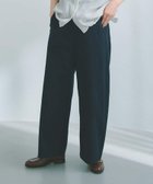 【スタディオ クリップ/studio CLIP】のすっきりワイドストレートパンツ プチ・プラスサイズあり 大人の最旬トレンドファッション＆コーディネート founy(ファウニー) ファッション Fashion レディースファッション Fashion for Women パンツ Pants & Trousers ジップ Zip, Zipper スウェット / スエット Sweatshirt, Sweatwear ストレッチ Stretch, Stretchy Fabric ストレート Straight, Straight Cut ボトム Bottoms, Lower Wear ワイド Wide, Wide Fit thumbnail ネイビー88|ID: prp329100004987983 ipo3291000000037367030