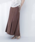 【ナチュラル ビューティー ベーシック/NATURAL BEAUTY BASIC】のバイアスサテンナロースカート 大人の最旬トレンドファッション＆コーディネート founy(ファウニー) ファッション Fashion レディースファッション Fashion for Women スカート Skirts サテン Satin, Glossy Fabric ドット Polka Dot, Dot Pattern バイアス Bias, Diagonal Cut バランス Balance, Style Balance エレガント 上品 Elegant thumbnail ダークブラウン1|ID: prp329100004987987 ipo3291000000037367049