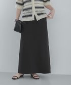 【サニーレーベル/Sonny Label / URBAN RESEARCH】のIラインダブルクロススカート 大人の最旬トレンドファッション＆コーディネート founy(ファウニー) ファッション Fashion レディースファッション Fashion for Women スカート Skirts 2026年 2026 2026春夏・S/S Spring/Summer 2026 SS26 シンプル Simple, Minimal スウェット / スエット Sweatshirt, Sweatwear リブニット Rib Knit, Ribbed Knit ロング Long, Long-Length 夏 Summer S/S・春夏 SS, Spring/Summer, Warm Season thumbnail ブラック|ID: prp329100004987992 ipo3291000000037367079