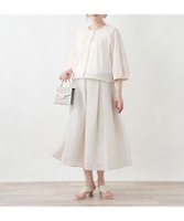 【レリアンプラスハウス/Leilian PLUS HOUSE】のボーダースカート 大人の最旬トレンドファッション＆コーディネート founy(ファウニー) ファッション Fashion レディースファッション Fashion for Women スカート Skirts ウォッシャブル Machine Washable エレガント 上品 Elegant カットソー Cut and Sewn Top シンプル Simple, Minimal ダウン Down, Puffer ボーダー Border, Stripe ポケット Pocket, Pocket Detail 夏 Summer |ID:prp329100004987997