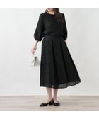 【レリアンプラスハウス/Leilian PLUS HOUSE】のボーダースカート 大人の最旬トレンドファッション＆コーディネート founy(ファウニー) ファッション Fashion レディースファッション Fashion for Women スカート Skirts ウォッシャブル Machine Washable エレガント 上品 Elegant カットソー Cut and Sewn Top シンプル Simple, Minimal ダウン Down, Puffer ボーダー Border, Stripe ポケット Pocket, Pocket Detail 夏 Summer thumbnail ブラック|ID: prp329100004987997 ipo3291000000037367096