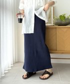 【チャオパニックティピー/CIAOPANIC TYPY】の【WEB限定】【-3キロ見え/14色】すっきりシルエットリブスカート 大人の最旬トレンドファッション＆コーディネート founy(ファウニー) ファッション Fashion レディースファッション Fashion for Women スカート Skirts カットソー Cut and Sewn Top シューズ Shoes, Footwear シンプル Simple, Minimal スウェット / スエット Sweatshirt, Sweatwear ストラップサンダル Strappy Sandals, Strap Sandals ストレッチ Stretch, Stretchy Fabric スニーカー Sneakers, Trainers スリット Slit, Slit Detail 定番 Standard, Basic Item バレエ Ballet, Ballet Style 楽ちん Easy Fit, Comfortable おすすめ Recommended / Our Picks thumbnail ネイビー|ID: prp329100004988005 ipo3291000000037367143
