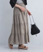 【ユナイテッドアローズ/UNITED ARROWS】のボイル ティアード ロング スカート 大人の最旬トレンドファッション＆コーディネート founy(ファウニー) ファッション Fashion レディースファッション Fashion for Women スカート Skirts ウェーブ Wavy Pattern エアリー Airy Texture 春 Spring コンパクト Compact, Small Size ティアード Tiered, Tiered Style ティアードスカート Tiered Skirt, Flounced Skirt フェミニン Feminine, Girly ロング Long, Long-Length S/S・春夏 SS, Spring/Summer, Warm Season アウトレット Outlet / Clearance おすすめ Recommended / Our Picks 夏 Summer thumbnail BEIGE|ID: prp329100004988009 ipo3291000000037367166