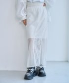 【ハレ/HARE】のレースメッシュキリカエナロースカート 大人の最旬トレンドファッション＆コーディネート founy(ファウニー) ファッション Fashion レディースファッション Fashion for Women スカート Skirts ウェーブ Wavy Pattern シアー Sheer, See-Through ショート Short, Short Length ストレート Straight, Straight Cut スニーカー Sneakers, Trainers スリーブ Sleeve, Long Sleeve / Short Sleeve メッシュ Mesh, Net Fabric レース Lace, Lace Fabric エレガント 上品 Elegant 切替 Switching, Contrast Panel thumbnail ホワイト05|ID: prp329100004988034 ipo3291000000037367256