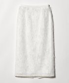 【ユナイテッドアローズ/UNITED ARROWS】のフリンジ タイトスカート 大人の最旬トレンドファッション＆コーディネート founy(ファウニー) ファッション Fashion レディースファッション Fashion for Women スカート Skirts カットジャガード Cut Jacquard キュプラ Cupro, Eco Fabric ジャケット Jacket, Outerwear セットアップ Set-Up, Coordinated Outfit タイトスカート Pencil Skirt, Tight Skirt フリンジ Fringe, Tassel エレガント 上品 Elegant thumbnail WHITE|ID: prp329100004988035 ipo3291000000037367258