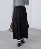 【フリーズマート/FREE'S MART】のランダムプリーツティアードスカート 大人の最旬トレンドファッション＆コーディネート founy(ファウニー) ファッション Fashion レディースファッション Fashion for Women スカート Skirts ティアードスカート Tiered Skirts おすすめ Recommended / Our Picks スウェット / スエット Sweatshirt, Sweatwear プリーツ Pleats, Pleated thumbnail ブラック|ID: prp329100004988043 ipo3291000000037367286