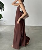 【ドゥドゥ/DouDou】のセットキャミワンピース 大人の最旬トレンドファッション＆コーディネート founy(ファウニー) ファッション Fashion レディースファッション Fashion for Women ワンピース Dresses キャミソールワンピース Camisole Dresses インナー Innerwear シアー Sheer, See-Through スマート Smart, Elegant リラックス Relax, Relaxed Fit S/S・春夏 SS, Spring/Summer, Warm Season 再入荷 Restock / Back in Stock おすすめ Recommended / Our Picks 夏 Summer 2026年 2026 2026春夏・S/S Spring/Summer 2026 SS26 thumbnail ブラウン|ID: prp329100004988046 ipo3291000000037367294