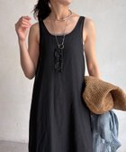 【ドゥドゥ/DouDou】のセットキャミワンピース 大人の最旬トレンドファッション＆コーディネート founy(ファウニー) ファッション Fashion レディースファッション Fashion for Women ワンピース Dresses キャミソールワンピース Camisole Dresses インナー Innerwear シアー Sheer, See-Through スマート Smart, Elegant リラックス Relax, Relaxed Fit S/S・春夏 SS, Spring/Summer, Warm Season 再入荷 Restock / Back in Stock おすすめ Recommended / Our Picks 夏 Summer 2026年 2026 2026春夏・S/S Spring/Summer 2026 SS26 thumbnail ブラック|ID: prp329100004988046 ipo3291000000037367295