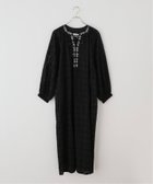 【ジャーナルスタンダード/JOURNAL STANDARD】の別注【SARA MALLIKA/サラマリカ】 EMBROIDERY DRESS 大人の最旬トレンドファッション＆コーディネート founy(ファウニー) ファッション Fashion レディースファッション Fashion for Women ワンピース Dresses フォーマル・パーティードレス・結婚式用ドレス Elegant & Casual Dresses インド Indian Textile スマート Smart, Elegant プリント Print, Printed Pattern 別注 Limited Edition, Custom Order thumbnail ブラック|ID: prp329100004988048 ipo3291000000037367299