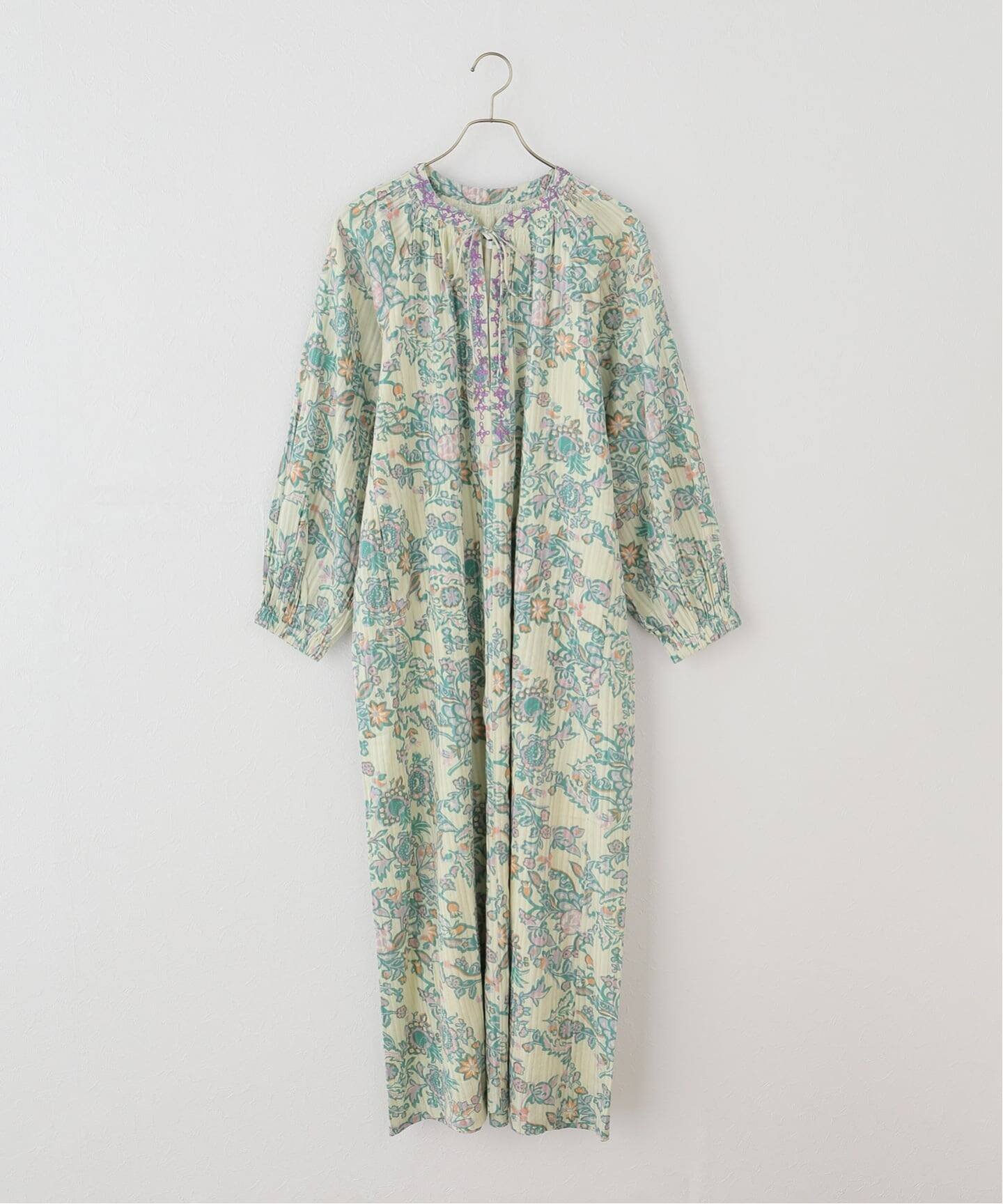 【ジャーナルスタンダード/JOURNAL STANDARD】の別注【SARA MALLIKA/サラマリカ】 EMBROIDERY DRESS インテリア・キッズ・メンズ・レディースファッション・服の通販 founy(ファウニー) 　ファッション　Fashion　レディースファッション　Fashion for Women　ワンピース　Dresses　フォーマル・パーティードレス・結婚式用ドレス　Elegant & Casual Dresses　インド　Indian Textile　スマート　Smart, Elegant　プリント　Print, Printed Pattern　別注　Limited Edition, Custom Order　グリーン|ID: prp329100004988048 ipo3291000000037367301