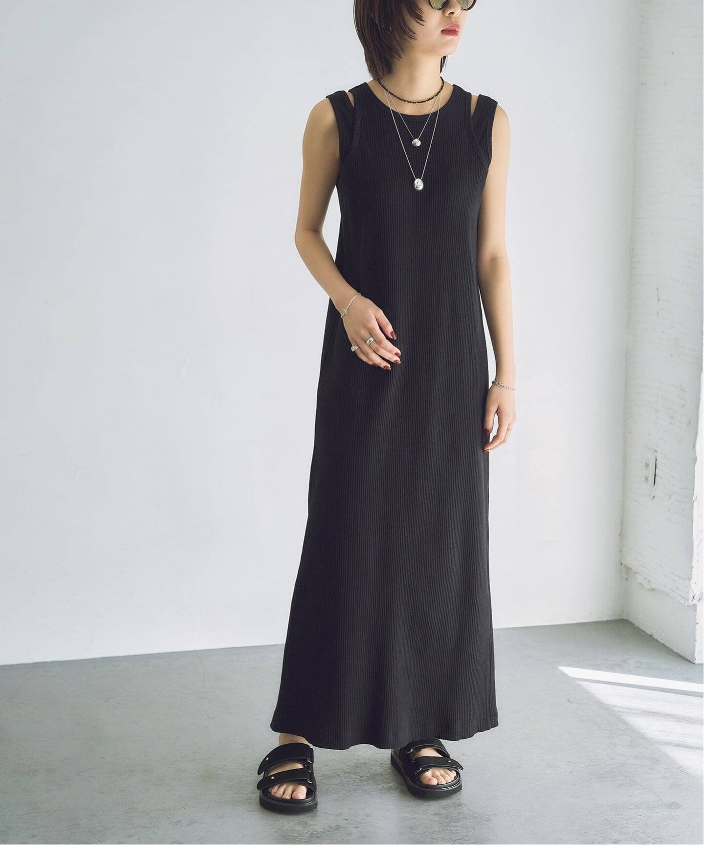 【スピック&スパン/Spick & Span】の《追加 》トタンリブWストラップワンピース 大人の最旬トレンドファッション＆コーディネート founy(ファウニー) 　ファッション　Fashion　レディースファッション　Fashion for Women　ワンピース　Dresses　シンプル　Simple, Minimal　セットアップ　Set-Up, Coordinated Outfit　タンク　Tank Top, Sleeveless Top　ドレス　Dress, One-Piece　フォーマル　Formal, Dressy　 other-1|ID: prp329100004988059 ipo3291000000037367337