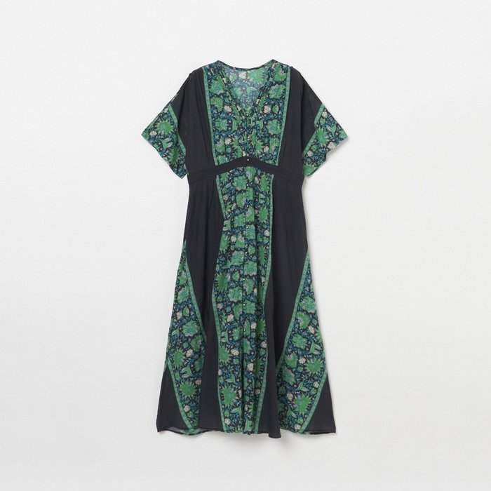 【エリオポール/heliopole】のBORDER PRINT DRESS インテリア・キッズ・メンズ・レディースファッション・服の通販 founy(ファウニー) https://founy.com/ ファッション Fashion レディースファッション Fashion for Women ワンピース Dresses フォーマル・パーティードレス・結婚式用ドレス Elegant & Casual Dresses インド Indian Textile プリント Print, Printed Pattern |ID: prp329100004988073 ipo3291000000037367407