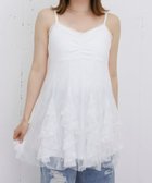 【アルシーヴ/archives】のレースラッフルミニキャミワンピース 大人の最旬トレンドファッション＆コーディネート founy(ファウニー) ファッション Fashion レディースファッション Fashion for Women ワンピース Dresses キャミソールワンピース Camisole Dresses カーディガン Cardigan, Knitwear ジャケット Jacket, Outerwear ダウン Down, Puffer チェック Check, Plaid, Tartan フェミニン Feminine, Girly ラッフル Ruffle, Frill レース Lace, Lace Fabric ロング Long, Long-Length エレガント 上品 Elegant thumbnail OFF WHITE|ID: prp329100004988075 ipo3291000000037367415