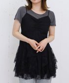 【アルシーヴ/archives】のレースラッフルミニキャミワンピース 大人の最旬トレンドファッション＆コーディネート founy(ファウニー) ファッション Fashion レディースファッション Fashion for Women ワンピース Dresses キャミソールワンピース Camisole Dresses カーディガン Cardigan, Knitwear ジャケット Jacket, Outerwear ダウン Down, Puffer チェック Check, Plaid, Tartan フェミニン Feminine, Girly ラッフル Ruffle, Frill レース Lace, Lace Fabric ロング Long, Long-Length エレガント 上品 Elegant thumbnail BLACK|ID: prp329100004988075 ipo3291000000037367416