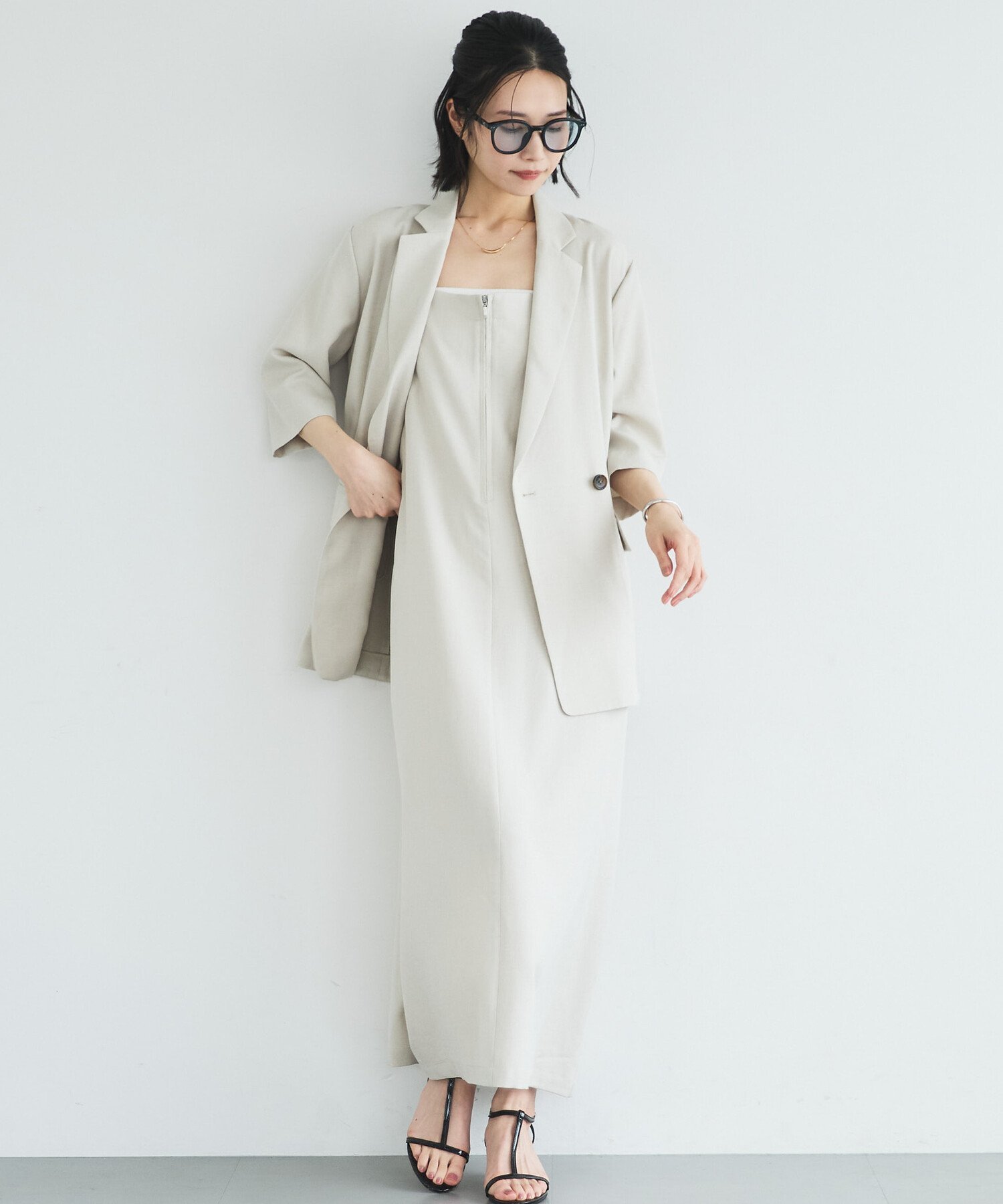 【ドゥ アルシーヴ/Doux archives】のフロントZIPジャンスカ インテリア・キッズ・メンズ・レディースファッション・服の通販 founy(ファウニー) 　ファッション　Fashion　レディースファッション　Fashion for Women　インナー　Innerwear　ストレート　Straight, Straight Cut　スリット　Slit, Slit Detail　デニム　Denim, Jeans Material　フロント　Front, Front Design　ポケット　Pocket, Pocket Detail　リラックス　Relax, Relaxed Fit　おすすめ　Recommended / Our Picks　IVORY|ID: prp329100004988079 ipo3291000000037367452