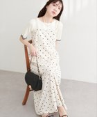 【ナチュラルクチュール/natural couture】のカットジョーゼットキャミワンピース 大人の最旬トレンドファッション＆コーディネート founy(ファウニー) ファッション Fashion レディースファッション Fashion for Women ワンピース Dresses キャミソールワンピース Camisole Dresses カットソー Cut and Sewn Top キャミワンピース Cami Dress, Slip Dress スリット Slit, Slit Detail チェック Check, Plaid, Tartan ドット Polka Dot, Dot Pattern ハイネック High Neck, Mock Neck フレア Flare, Flared ベーシック Basic, Essential ポケット Pocket, Pocket Detail リボン Ribbon, Bow A/W・秋冬 Autumn/Winter 再入荷 Restock / Back in Stock 2026年 2026 2026春夏・S/S Spring/Summer 2026 SS26 thumbnail ドット|ID: prp329100004988085 ipo3291000000037367593