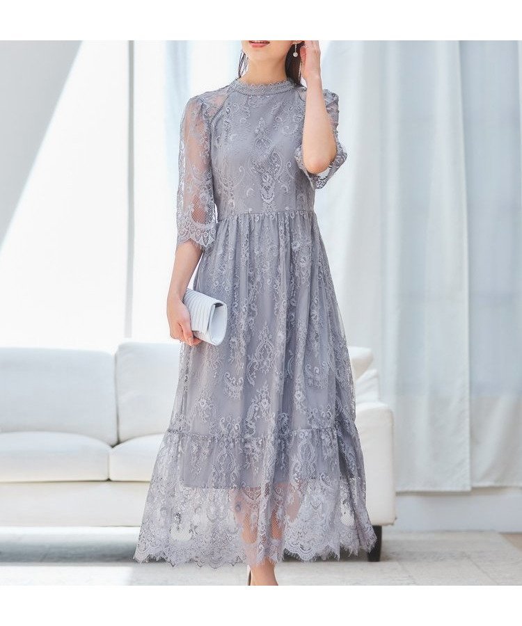 【ドレス/DRESS+】のレーススタンドカラーワンピースドレスパーティードレス インテリア・キッズ・メンズ・レディースファッション・服の通販 founy(ファウニー) 　ファッション　Fashion　レディースファッション　Fashion for Women　ワンピース　Dresses　フォーマル・パーティードレス・結婚式用ドレス　Elegant & Casual Dresses　オケージョン　Occasion Wear　スタンド　Stand Collar, Upright Stand　トレンド　Trend, Trending Now　フォーマル　Formal, Dressy　ラグジュアリー　Luxury, Elegant　ラベンダー　Lavender　レース　Lace, Lace Fabric　おすすめ　Recommended / Our Picks　エレガント 上品　Elegant　セレモニー　Ceremony　入学式　Entrance Ceremony　卒業式　Graduation Ceremony　結婚式　Wedding　披露宴　Wedding Reception　二次会　After Party　アッシュグレー|ID: prp329100004988090 ipo3291000000037367620