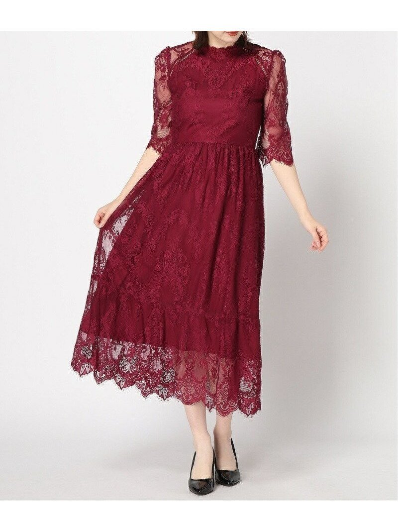 【ドレス/DRESS+】のレーススタンドカラーワンピースドレスパーティードレス インテリア・キッズ・メンズ・レディースファッション・服の通販 founy(ファウニー) 　ファッション　Fashion　レディースファッション　Fashion for Women　ワンピース　Dresses　フォーマル・パーティードレス・結婚式用ドレス　Elegant & Casual Dresses　オケージョン　Occasion Wear　スタンド　Stand Collar, Upright Stand　トレンド　Trend, Trending Now　フォーマル　Formal, Dressy　ラグジュアリー　Luxury, Elegant　ラベンダー　Lavender　レース　Lace, Lace Fabric　おすすめ　Recommended / Our Picks　エレガント 上品　Elegant　セレモニー　Ceremony　入学式　Entrance Ceremony　卒業式　Graduation Ceremony　結婚式　Wedding　披露宴　Wedding Reception　二次会　After Party　ボルドー|ID: prp329100004988090 ipo3291000000037367621