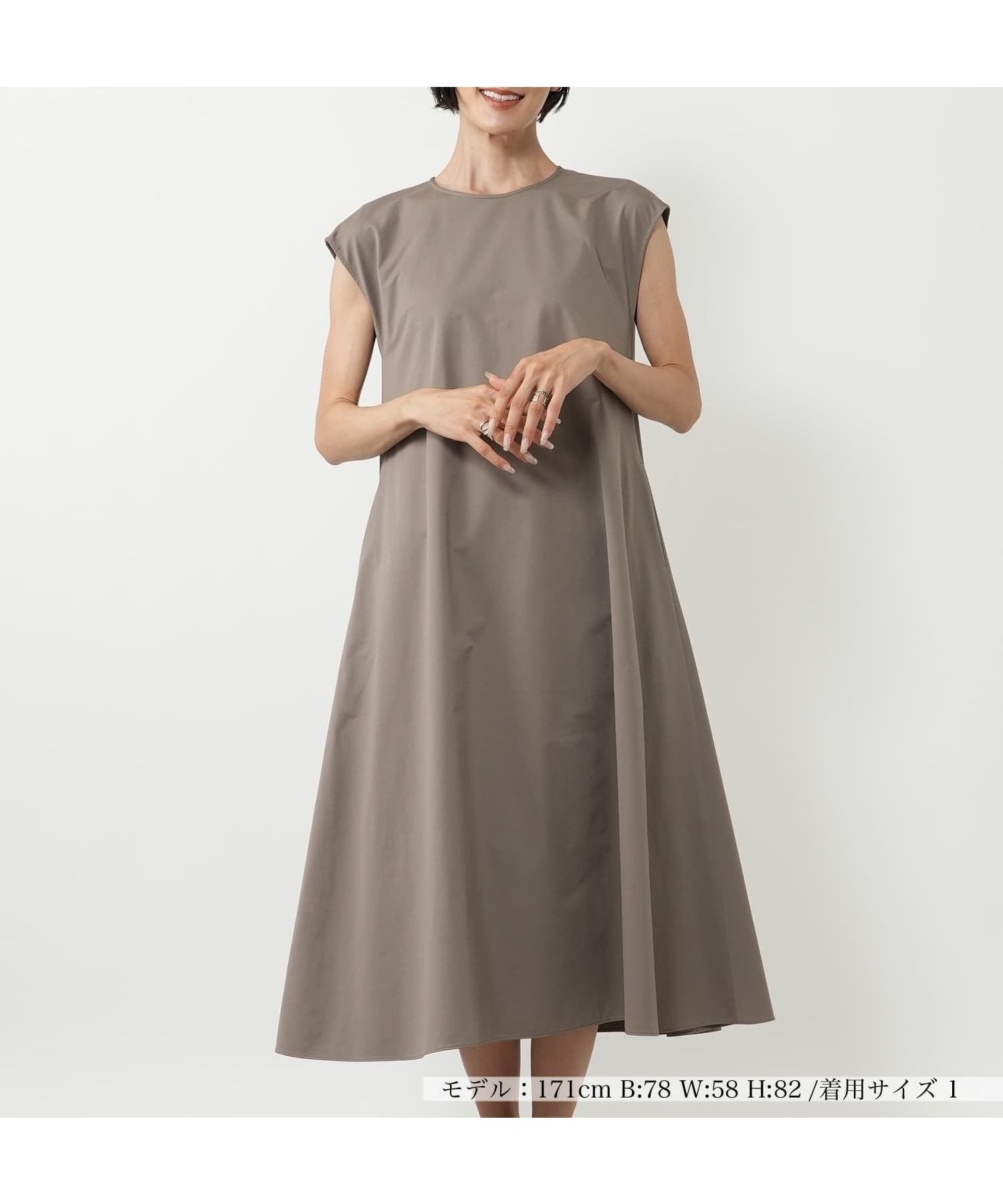 【ネミカ/NEMIKA】のノースリーブフレアワンピース【NEMIKA】 インテリア・キッズ・メンズ・レディースファッション・服の通販 founy(ファウニー) 　ファッション　Fashion　レディースファッション　Fashion for Women　ワンピース　Dresses　アクセサリー　Fashion Accessories　ウォッシャブル　Machine Washable　カッティング　Cutting Detail　シンプル　Simple, Minimal　ジャケット　Jacket, Outerwear　ポケット　Pocket, Pocket Detail　エレガント 上品　Elegant　ビジネス 仕事 通勤　Business / Work / Commuting　グレー系|ID: prp329100004988093 ipo3291000000037367641