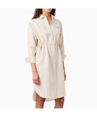 【ラコステ/LACOSTE】のリネン*リヨセルブレンド ウエストドロストシャーリング ストライプシャツドレス / シャツワンピース ライトベージュ|ID: prp329100004988106 ipo3291000000037367700