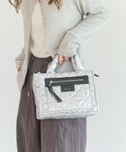 【ベイフロー/BAYFLOW】の500mlペットボトルが入る キルトパッファースクエアショルダー シルバー13|ID: prp329100004988137 ipo3291000000037367926