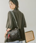 【ベイフロー/BAYFLOW】の500mlペットボトルが入る キルトパッファースクエアショルダー ブラック19|ID: prp329100004988137 ipo3291000000037367927