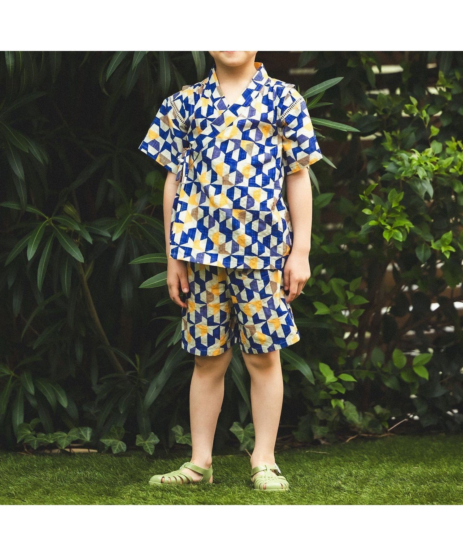 【ビームス ミニ/BEAMS mini / KIDS】の幾何学柄 甚平 2026SS (90~130cm)お祭り 女の子 男の子 夏休み 花火大会 夕涼み 大人の最旬トレンドファッション＆コーディネート founy(ファウニー) 　ファッション　Fashion　キッズファッション　Fashion for Kids　キャップ　Cap, Baseball Cap　グラフィック　Graphic, Graphic Design　サンダル　Sandals, Summer Shoes　定番　Standard, Basic Item　パジャマ　Pajamas, Sleepwear　ベーシック　Basic, Essential　モダン　Modern, Contemporary　リラックス　Relax, Relaxed Fit　レトロ　Retro, Vintage Style　夏　Summer　2026年　2026　2026春夏・S/S　Spring/Summer 2026 SS26　 other-1|ID: prp329100004988159 ipo3291000000037368051