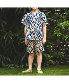 【ビームス ミニ/BEAMS mini / KIDS】の幾何学柄 甚平 2026SS (90~130cm)お祭り 女の子 男の子 夏休み 花火大会 夕涼み 大人の最旬トレンドファッション＆コーディネート founy(ファウニー) ファッション Fashion キッズファッション Fashion for Kids キャップ Cap, Baseball Cap グラフィック Graphic, Graphic Design サンダル Sandals, Summer Shoes 定番 Standard, Basic Item パジャマ Pajamas, Sleepwear ベーシック Basic, Essential モダン Modern, Contemporary リラックス Relax, Relaxed Fit レトロ Retro, Vintage Style 夏 Summer 2026年 2026 2026春夏・S/S Spring/Summer 2026 SS26 thumbnail BLUE|ID: prp329100004988159 ipo3291000000037368052