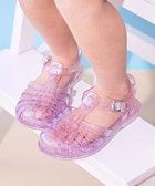 【デビロック/devirock / KIDS】のきらきら グラデーションラメ サンダル 子供服 キッズ 女の子 お祭り 夏祭り 26SS 大人の最旬トレンドファッション＆コーディネート founy(ファウニー) ファッション Fashion キッズファッション Fashion for Kids 洗える Machine Washable グラデーション Gradient, Ombre サンダル Sandals, Summer Shoes デニム Denim, Jeans Material リゾート Resort, Vacation Style 夏 Summer 2026年 2026 2026春夏・S/S Spring/Summer 2026 SS26 thumbnail 006-パープル-ピンク|ID: prp329100004988166 ipo3291000000037368106
