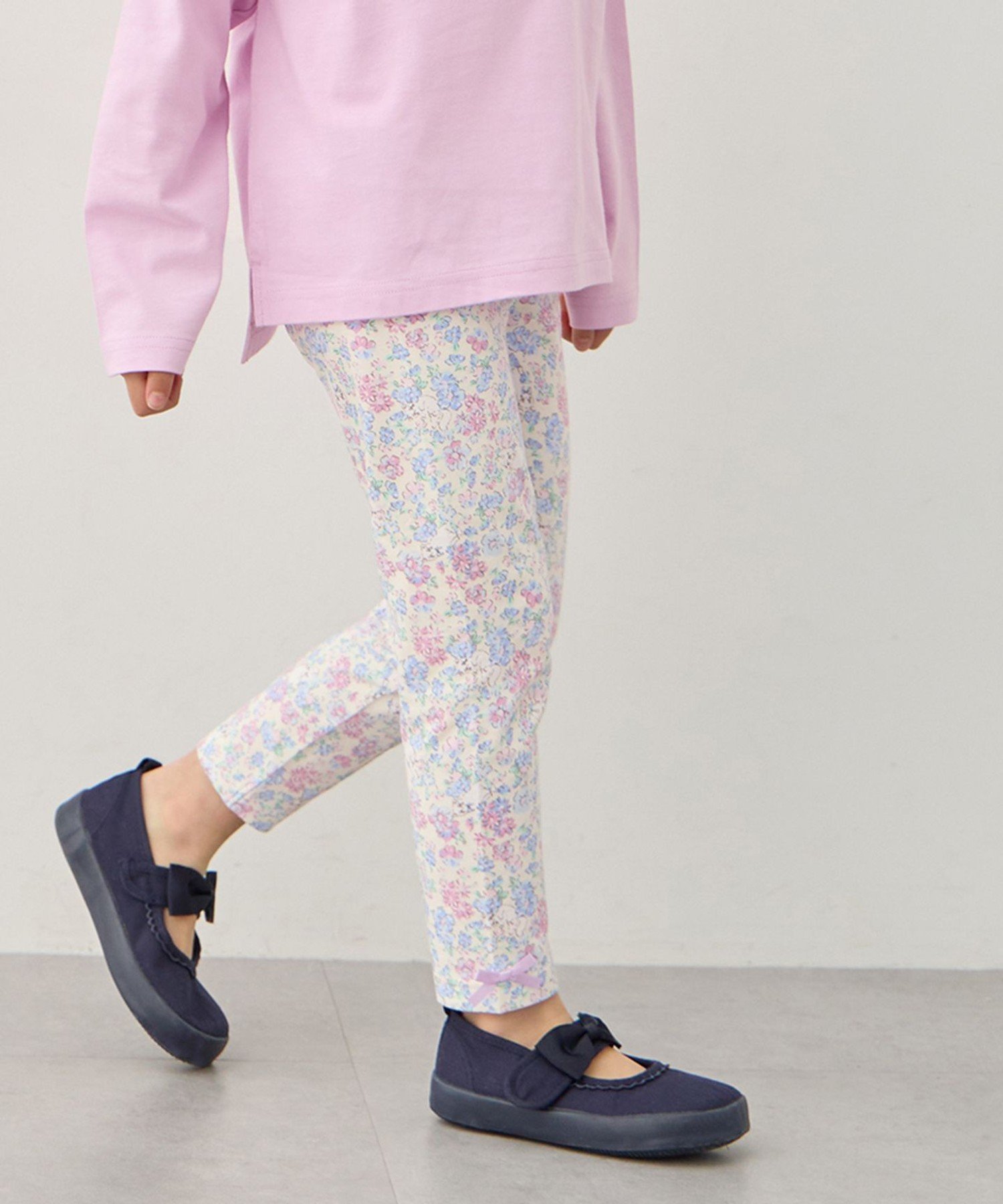 【エニー/ANY / KIDS】の総柄フルレングス レギンス インテリア・キッズ・メンズ・レディースファッション・服の通販 founy(ファウニー) 　ファッション　Fashion　キッズファッション　Fashion for Kids　おすすめ　Recommended / Our Picks　フィット　Fit, Slim Fit　ポケット　Pocket, Pocket Detail　レギンス　Leggings, Stretch Pants　ネコ×花柄[573]|ID: prp329100004988172 ipo3291000000037368171