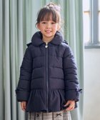 【エニー/ANY / KIDS】の【フード取り外し/洗濯機可能】中綿フリル リボンコート 大人の最旬トレンドファッション＆コーディネート founy(ファウニー) ファッション Fashion キッズファッション Fashion for Kids アウター Coat Outerwear /Kids 洗える Machine Washable チャーム Charm, Pendant フリル Frill, Ruffle フレア Flare, Flared ポケット Pocket, Pocket Detail 防寒 Cold Protection, Winter-Ready リボン Ribbon, Bow 冬 Winter / This Winter thumbnail ネイビー[075]|ID: prp329100004988191 ipo3291000000037368399