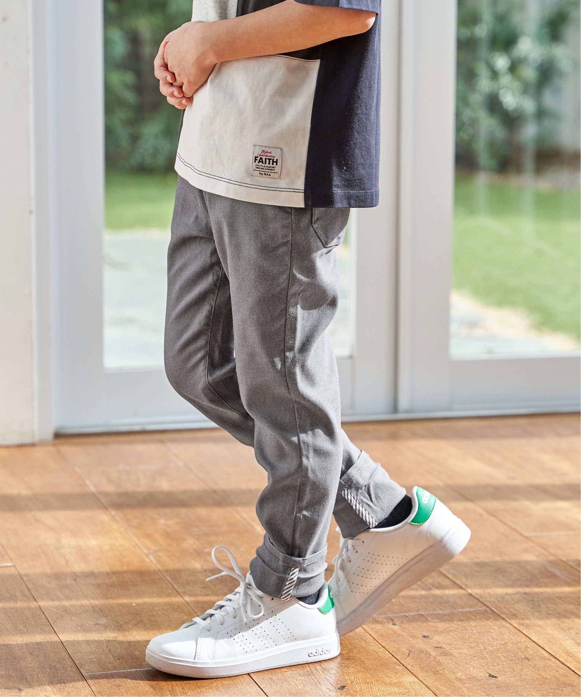 【イッカ/ikka / KIDS】のGOKU楽パンツスーパーストレッチ ボーイズ(120~160cm) インテリア・キッズ・メンズ・レディースファッション・服の通販 founy(ファウニー) 　ファッション　Fashion　キッズファッション　Fashion for Kids　ボトムス　Bottoms　おすすめ　Recommended / Our Picks　ストレッチ　Stretch, Stretchy Fabric　ストレート　Straight, Straight Cut　セレモニー　Ceremony　ボーイズ　Boyish, Boy Style　定番　Standard, Basic Item　春　Spring　ミディアムグレー|ID: prp329100004988198 ipo3291000000037368437