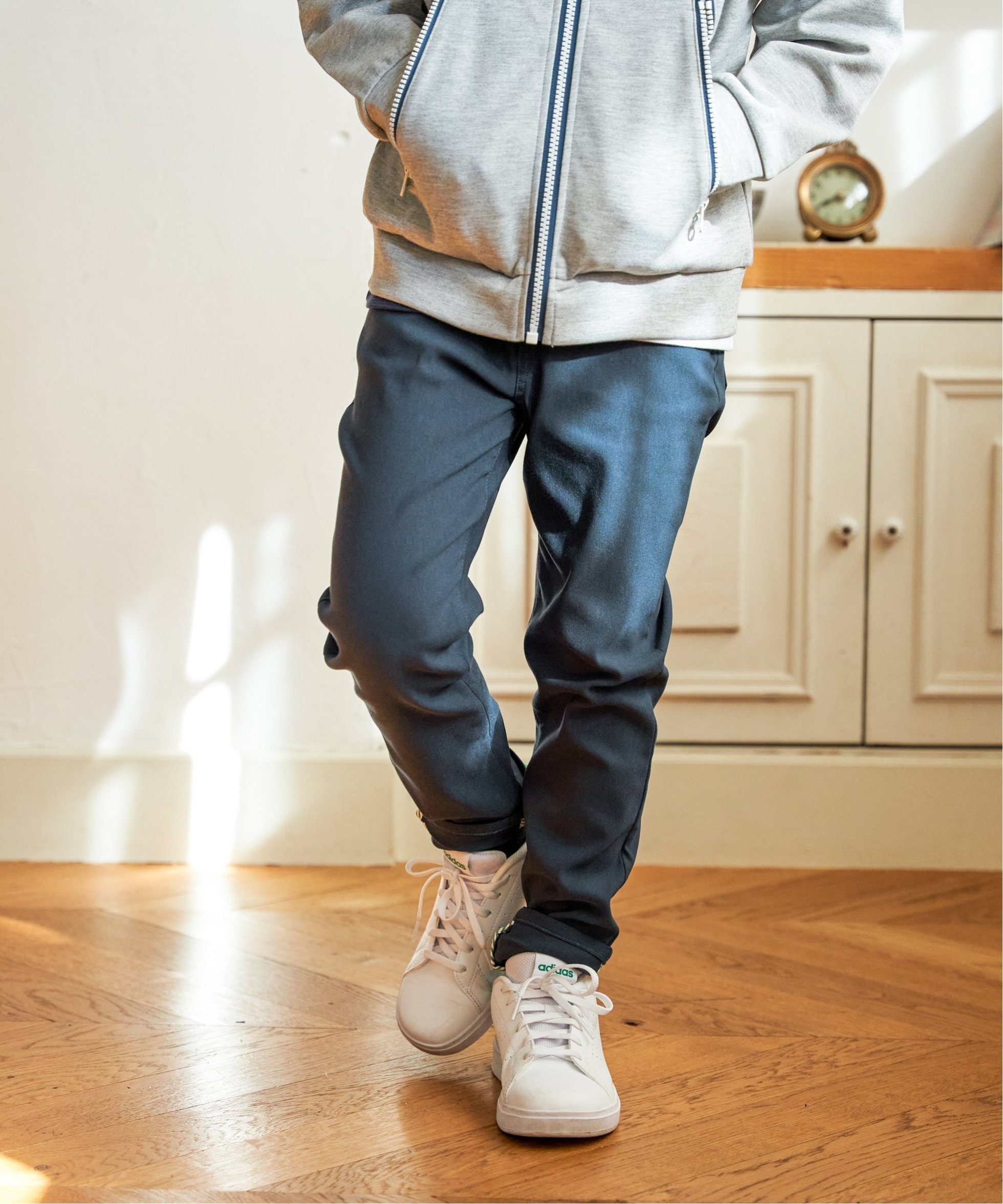 【イッカ/ikka / KIDS】のGOKU楽パンツスーパーストレッチ ボーイズ(120~160cm) インテリア・キッズ・メンズ・レディースファッション・服の通販 founy(ファウニー) 　ファッション　Fashion　キッズファッション　Fashion for Kids　ボトムス　Bottoms　おすすめ　Recommended / Our Picks　ストレッチ　Stretch, Stretchy Fabric　ストレート　Straight, Straight Cut　セレモニー　Ceremony　ボーイズ　Boyish, Boy Style　定番　Standard, Basic Item　春　Spring　ダークグリーン|ID: prp329100004988198 ipo3291000000037368439