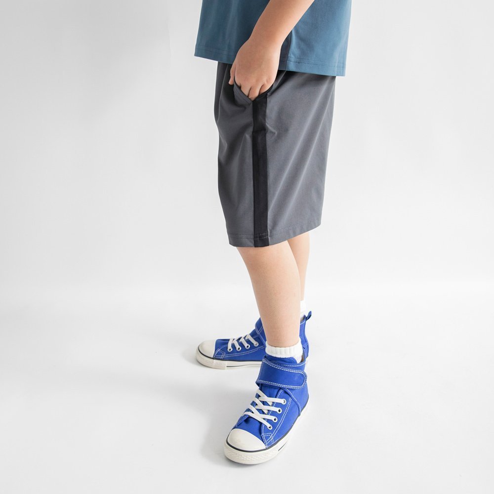 【ブランシェス/branshes / KIDS】の【WEB限定/DRC】【アクティブテックス】吸水速乾ハーフパンツ インテリア・キッズ・メンズ・レディースファッション・服の通販 founy(ファウニー) 　ファッション　Fashion　キッズファッション　Fashion for Kids　ボトムス　Bottoms　吸水　Absorbent, Quick-Dry　ストレッチ　Stretch, Stretchy Fabric　セットアップ　Set-Up, Coordinated Outfit　ハーフ　Half, Half-Length　ベーシック　Basic, Essential　ボーイズ　Boyish, Boy Style　ポケット　Pocket, Pocket Detail　半袖　Short Sleeve, Half Sleeve　プチプライス・低価格　Affordable / Budget Price　チャコールグレー|ID: prp329100004988232 ipo3291000000037368719