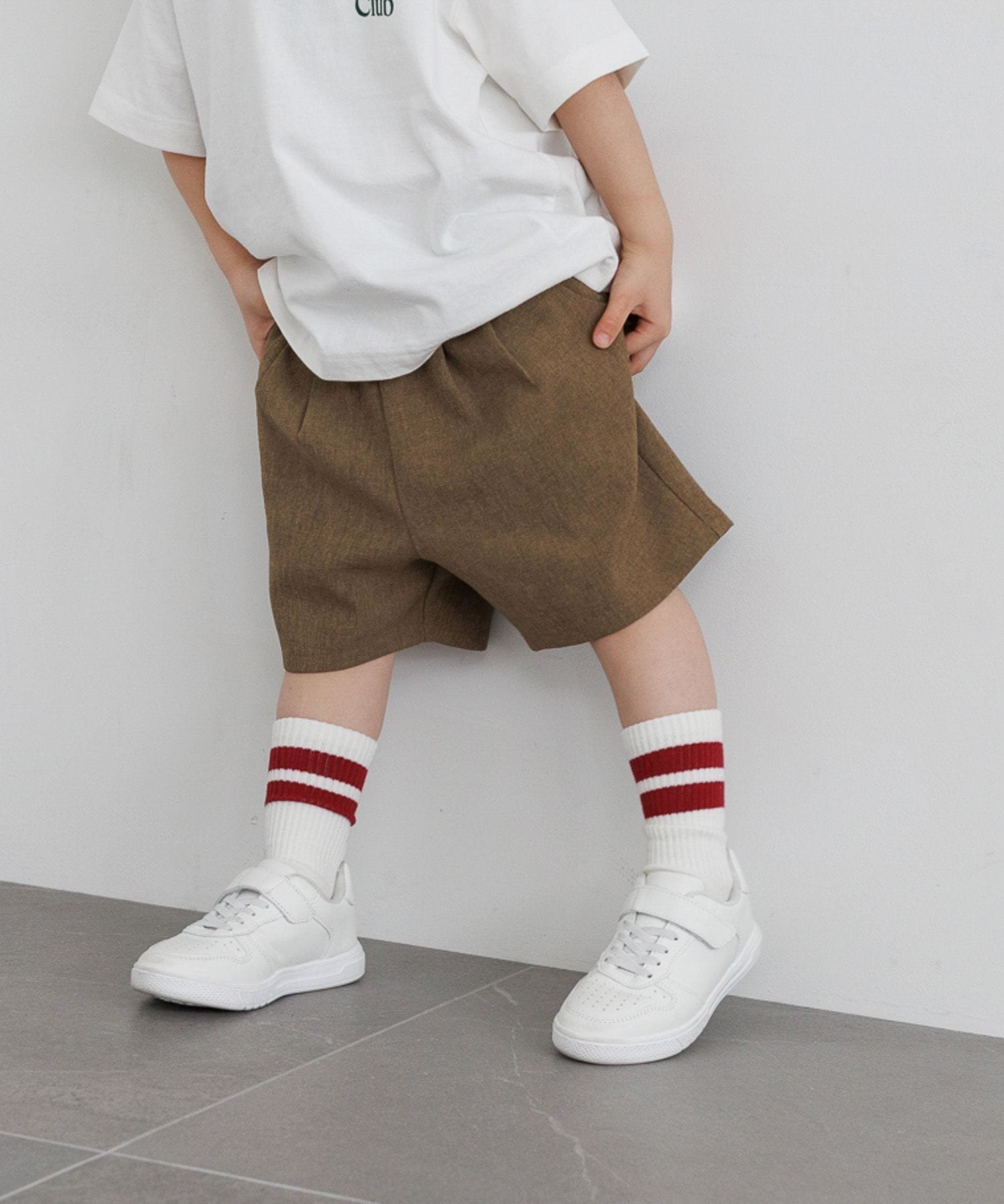 【ローリーズファーム/LOWRYS FARM / KIDS】のホップサックショートパンツ インテリア・キッズ・メンズ・レディースファッション・服の通販 founy(ファウニー) 　ファッション　Fashion　キッズファッション　Fashion for Kids　ボトムス　Bottoms　おすすめ　Recommended / Our Picks　ショート　Short, Short Length　シンプル　Simple, Minimal　セットアップ　Set-Up, Coordinated Outfit　人気　Popular, Best Seller　定番　Standard, Basic Item　ブラウン|ID: prp329100004988239 ipo3291000000037368756