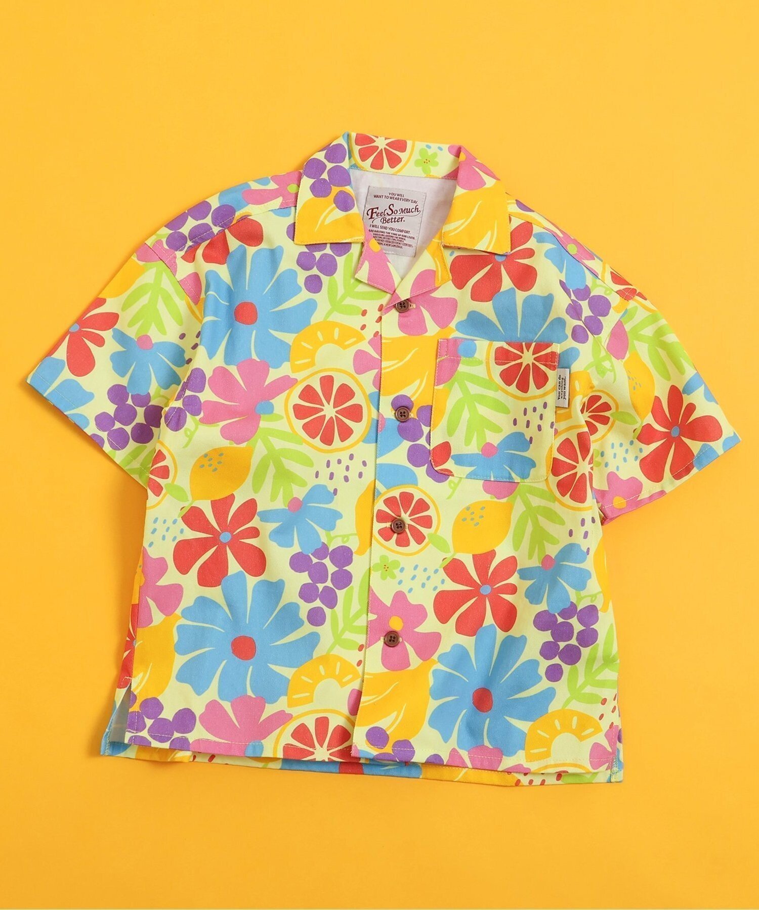 【エフオー オンラインストア/F.O.Online Store / KIDS】の【リンク】シェフシャツ(セットアップ可) インテリア・キッズ・メンズ・レディースファッション・服の通販 founy(ファウニー) 　ファッション　Fashion　キッズファッション　Fashion for Kids　セットアップ　Set-Up, Coordinated Outfit　プリント　Print, Printed Pattern　人気　Popular, Best Seller　羽織　Haori, Light Jacket　レインボー|ID: prp329100004988258 ipo3291000000037368893