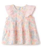 【ナルミヤ オンライン/NARUMIYA ONELINE / KIDS】のミルキーブロッサムチュニック 大人の最旬トレンドファッション＆コーディネート founy(ファウニー) ファッション Fashion キッズファッション Fashion for Kids ギンガム Gingham, Gingham Fabric チェック Check, Plaid, Tartan チュニック Tunic, Long Top フラワー Flower, Floral フリル Frill, Ruffle ポケット Pocket, Pocket Detail thumbnail ピンク|ID: prp329100004988281 ipo3291000000037369034