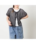 【アー ヴェー ヴェー/a.v.v / KIDS】の120-160 SET ママとお揃いコーデが叶う メッシュニットレイヤードトップス 大人の最旬トレンドファッション＆コーディネート founy(ファウニー) ファッション Fashion キッズファッション Fashion for Kids トップス・カットソー Cut & Sew Tops カットソー Cut and Sewn Top カーディガン Cardigan, Knitwear コンパクト Compact, Small Size ショート Short, Short Length バランス Balance, Style Balance フロント Front, Front Design メッシュ Mesh, Net Fabric リボン Ribbon, Bow 再入荷 Restock / Back in Stock thumbnail ダークグレー|ID: prp329100004988285 ipo3291000000037369050
