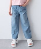 【エニー/ANY / KIDS】の【洗濯機可能】刺繍 ワイドデニムパンツ 大人の最旬トレンドファッション＆コーディネート founy(ファウニー) ファッション Fashion キッズファッション Fashion for Kids ボトムス Bottoms シンプル Simple, Minimal ストレート Straight, Straight Cut デニム Denim, Jeans Material ポケット Pocket, Pocket Detail リボン Ribbon, Bow ワイド Wide, Wide Fit 春 Spring thumbnail インディゴ[770]|ID: prp329100004988296 ipo3291000000037369089