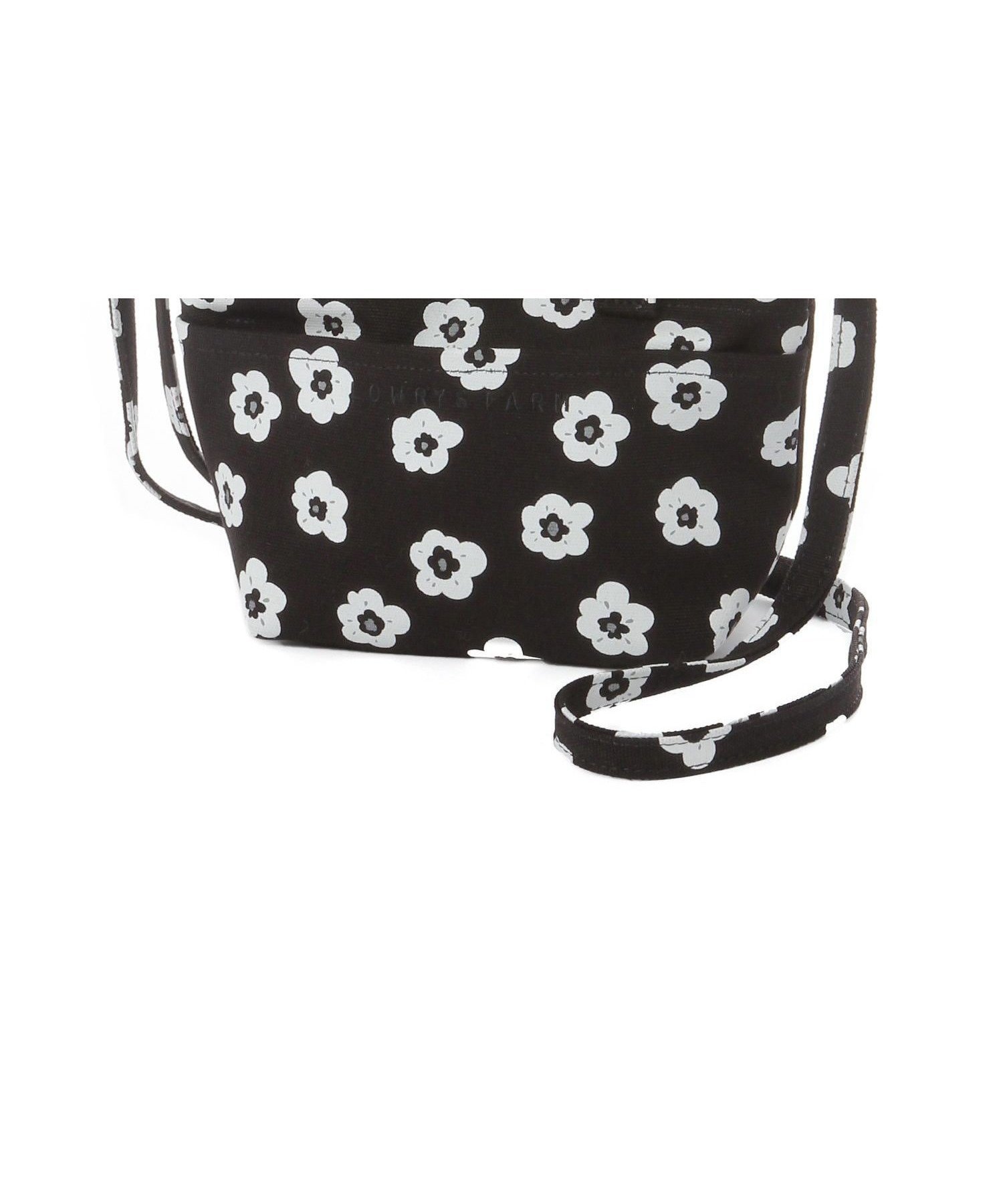 【ローリーズファーム/LOWRYS FARM / KIDS】の2WAYミニト-トBAG インテリア・キッズ・メンズ・レディースファッション・服の通販 founy(ファウニー) 　ファッション　Fashion　キッズファッション　Fashion for Kids　ショルダー　Shoulder, Shoulder Strap　定番　Standard, Basic Item　ブラック花柄|ID: prp329100004988320 ipo3291000000037369273