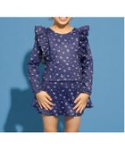 【ナルミヤ オンライン/NARUMIYA ONELINE / KIDS】の【SWIM】【UV カット】花柄フリルラッシュガード・スカパンセット 大人の最旬トレンドファッション＆コーディネート founy(ファウニー) ファッション Fashion キッズファッション Fashion for Kids インナー Innerwear ガーリー Girly, Feminine Style フリル Frill, Ruffle プリント Print, Printed Pattern ポケット Pocket, Pocket Detail thumbnail 紺|ID: prp329100004988339 ipo3291000000037369374