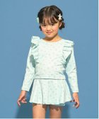 【ナルミヤ オンライン/NARUMIYA ONELINE / KIDS】の【SWIM】【UV カット】花柄フリルラッシュガード・スカパンセット 大人の最旬トレンドファッション＆コーディネート founy(ファウニー) ファッション Fashion キッズファッション Fashion for Kids インナー Innerwear ガーリー Girly, Feminine Style フリル Frill, Ruffle プリント Print, Printed Pattern ポケット Pocket, Pocket Detail thumbnail ミント|ID: prp329100004988339 ipo3291000000037369375