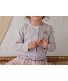 【パンパンテュテュ/panpantutu / KIDS】のUVcutフリルコサージュカーディガン 大人の最旬トレンドファッション＆コーディネート founy(ファウニー) ファッション Fashion キッズファッション Fashion for Kids カーディガン Cardigan, Knitwear コンパクト Compact, Small Size ストレッチ Stretch, Stretchy Fabric バランス Balance, Style Balance リボン Ribbon, Bow 夏 Summer 抗菌 Antibacterial, Bacteria-Resistant 春 Spring 秋 Autumn |ID:prp329100004988354