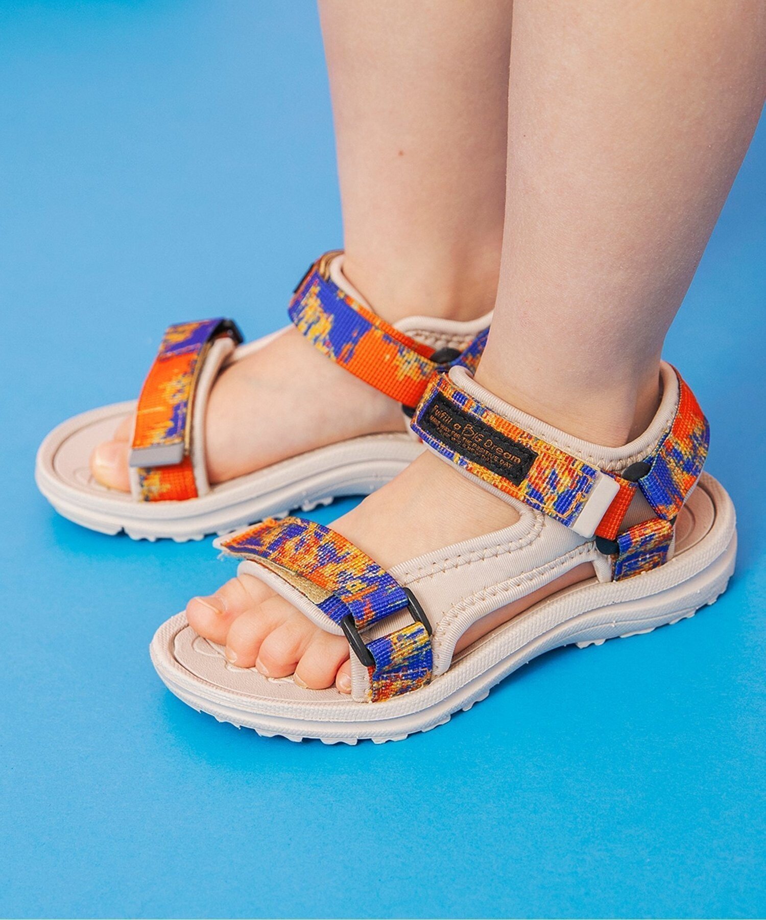 【エフオー オンラインストア/F.O.Online Store / KIDS】のアクティブテープサンダル インテリア・キッズ・メンズ・レディースファッション・服の通販 founy(ファウニー) 　ファッション　Fashion　キッズファッション　Fashion for Kids　ベージュ|ID: prp329100004988355 ipo3291000000037369456