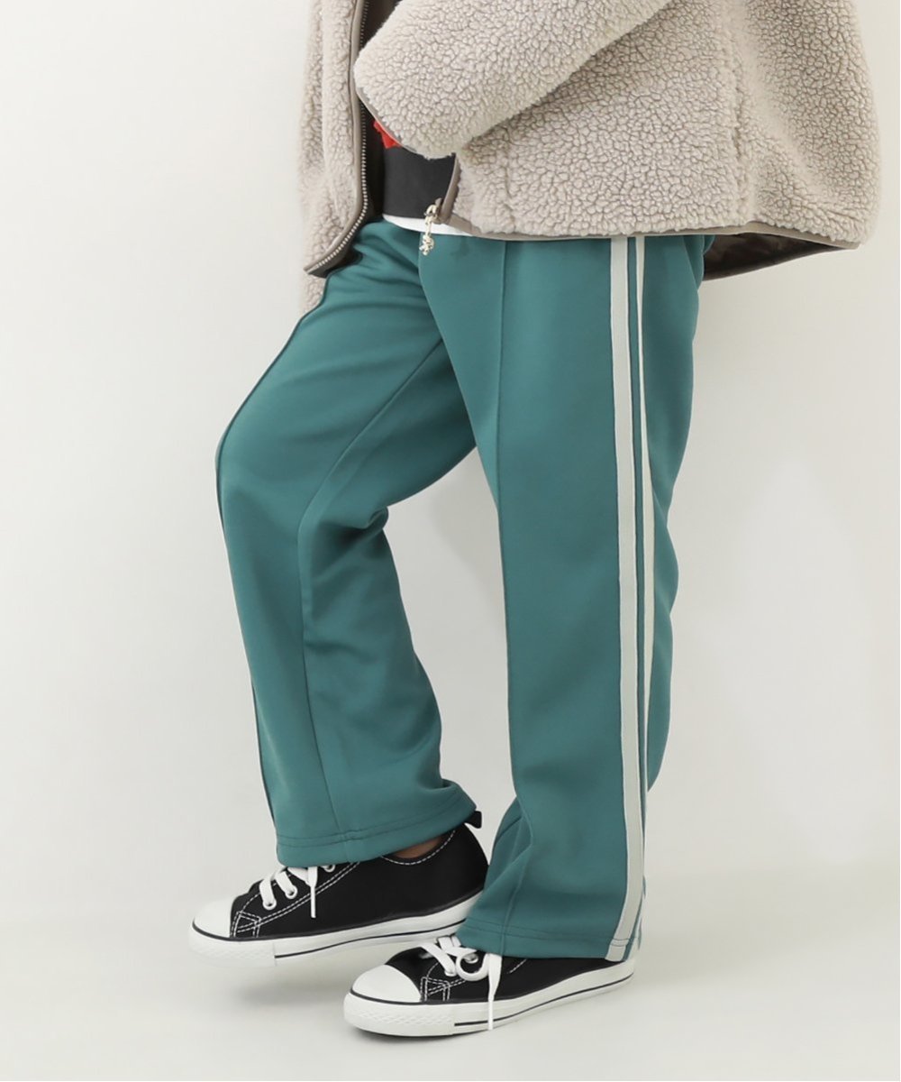 【デビロック/devirock / KIDS】の【セットアップ可能】サイドライン ワイドパンツ スウェットパンツ 25AW インテリア・キッズ・メンズ・レディースファッション・服の通販 founy(ファウニー) 　ファッション　Fashion　キッズファッション　Fashion for Kids　ボトムス　Bottoms　セットアップ　Set-Up, Coordinated Outfit　トレーナー　Sweatshirt, Trainer　ワイド　Wide, Wide Fit　おすすめ　Recommended / Our Picks　2025年　2025　2025-2026秋冬・A/W　Autumn/Winter 2025–26 AW25–26　グリーン|ID: prp329100004988360 ipo3291000000037369481