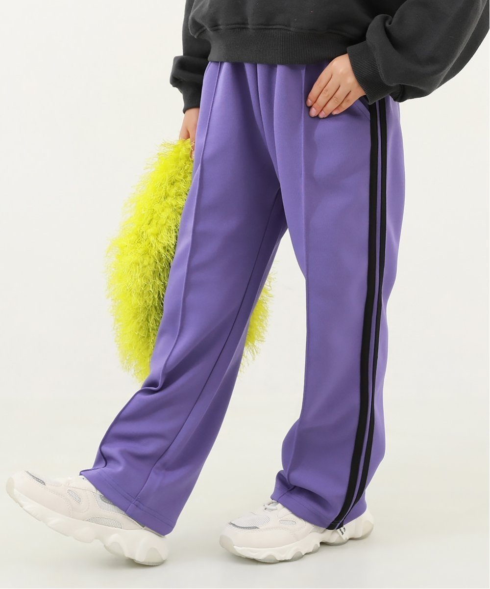 【デビロック/devirock / KIDS】の【セットアップ可能】サイドライン ワイドパンツ スウェットパンツ 25AW インテリア・キッズ・メンズ・レディースファッション・服の通販 founy(ファウニー) 　ファッション　Fashion　キッズファッション　Fashion for Kids　ボトムス　Bottoms　セットアップ　Set-Up, Coordinated Outfit　トレーナー　Sweatshirt, Trainer　ワイド　Wide, Wide Fit　おすすめ　Recommended / Our Picks　2025年　2025　2025-2026秋冬・A/W　Autumn/Winter 2025–26 AW25–26　バイオレット|ID: prp329100004988360 ipo3291000000037369483