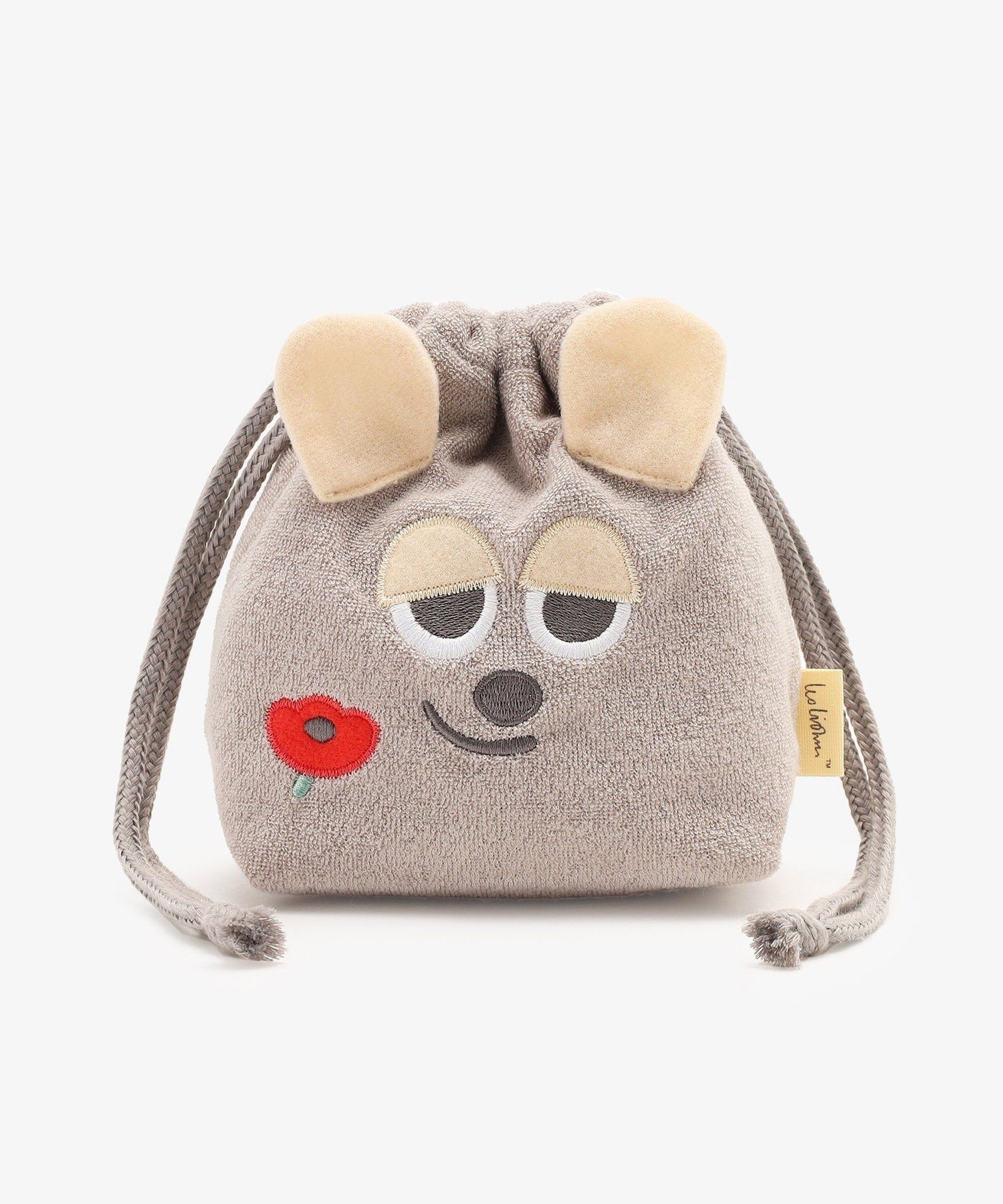 【その他のブランド/Other】の巾着ポーチ/コップブクロ/LEO LIONNI インテリア・キッズ・メンズ・レディースファッション・服の通販 founy(ファウニー) 　ファッション　Fashion　キッズファッション　Fashion for Kids　コンパクト　Compact, Small Size　巾着　Drawstring Bag, Kinchaku　ポーチ　Pouch, Small Case　モチーフ　Motif, Design Theme　グレー|ID: prp329100004988385 ipo3291000000037369599