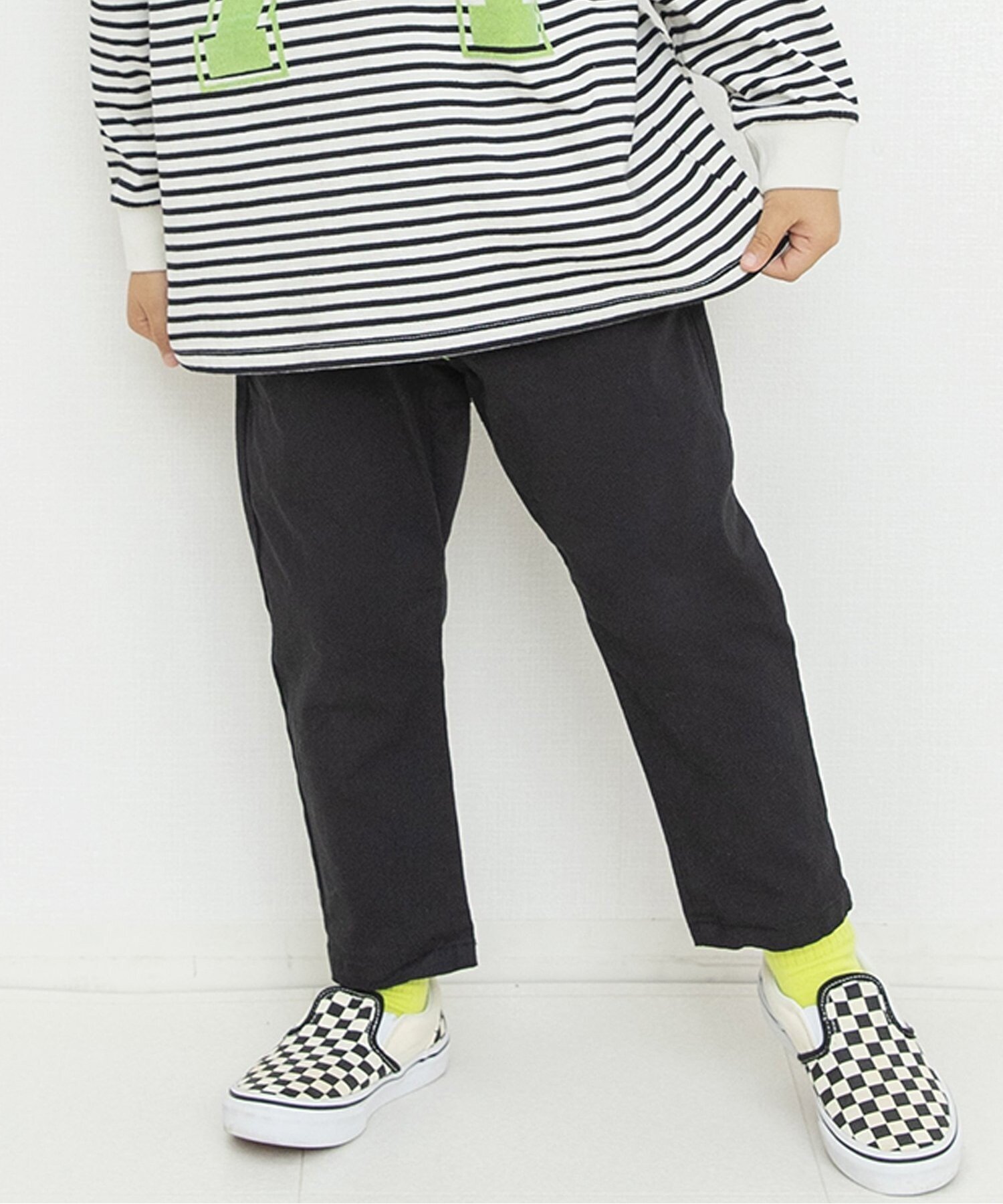 【エフオー オンラインストア/F.O.Online Store / KIDS】のストレッチクライミングパンツ 10分丈 ストレッチ インテリア・キッズ・メンズ・レディースファッション・服の通販 founy(ファウニー) 　ファッション　Fashion　キッズファッション　Fashion for Kids　ボトムス　Bottoms　ストレッチ　Stretch, Stretchy Fabric　ストレート　Straight, Straight Cut　スニーカー　Sneakers, Trainers　ツイル　Twist, Twisted Detail　ブリーチ　Bleach, Washed Finish　ボトム　Bottoms, Lower Wear　ユーズド　Used, Vintage-Look　ロング　Long, Long-Length　ワイド　Wide, Wide Fit　春　Spring　ブラック|ID: prp329100004988397 ipo3291000000037369665