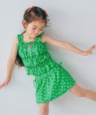 【エフオー オンラインストア/F.O.Online Store / KIDS】のシャーリングトップスとスカートボトムのセパレート水着 リンク 大人の最旬トレンドファッション＆コーディネート founy(ファウニー) ファッション Fashion キッズファッション Fashion for Kids おすすめ Recommended / Our Picks シャーリング Shirring, Ruched セパレート Separate, Two-Piece バランス Balance, Style Balance ボトム Bottoms, Lower Wear 夏 Summer 水着 Swimsuit, Swimwear thumbnail グリーン|ID: prp329100004988412 ipo3291000000037369764